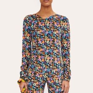 NWT Stine Goya Line Velvet Top in Flower Euphoria Size XS
